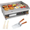 Image de DULNICE Plancha électrique professionnelle inox 3000W Commerciale Plancha de Cuisson grill electrique