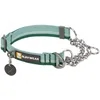 Image de RUFFWEAR Chain Reaction Collier pour Chien, Collier de Dressage réglable Anti-Traction, Anneau en D en Aluminium et Cordon de Serrage limité, Collier réfléchissant avec River Rock Green 20"-26"