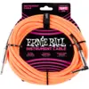 Image de Cables Instrument Gaine Tisse Jack/jack Coudé 3M Orange