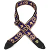 Image de Ernie Ball Sangle en jacquard, symbole Peace and Love et colombe beige/bleu marine