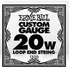 Image de Ernie Ball 1320 - Corde folk à boucle au détail Stainless Steel - tirant 020