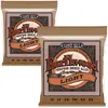 Image de Ernie Ball Super Slinky Lot de 2 cordes pour guitare acoustique 11-52