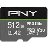 Image de PNY 512GB Pro Elite C10 U3 V30 A2 microSDXC Carte Mémoire Flash