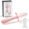 Image de Grabease Brosse à dents double face pour bébé, sans BPA ni phtalates, 1 paquet, Blush