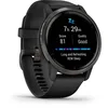 Image de Garmin Venu 2 - Montre connectée GPS Multisports avec écran AMOLED, autonomie Longue durée (11 Jours)   Gris avec Bracelet Noir - Boîtier 45 mm