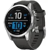 Image de Garmin - fenix 7S - Montres GPS multisports connectée haute performance - Silver avec bracelet gris - Boitier 42 mm