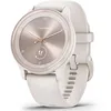 Image de Garmin vívomove Sport - Montre connectée à Aiguilles mécaniques et écran Tactile - Peach Gold avec Bracelet Ivoire - Boîtier 40 mm