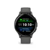 Image de Montre GPS connectée - GARMIN - Venu 3S - 304mm (12) - Acier Gray boîtier gris foncé et bracelet en silicone gris foncé