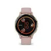 Image de Montre GPS connectée - GARMIN - Venu 3S - 30 4mm (1 2) - Acier Soft Gold boîtier rose et bracelet en silicone rose