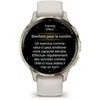 Image de Montre GPS connectée Venu 3S GARMIN 30 4mm (1 2) Acier Soft Gold boîtier ivoire et bracelet en silicone ivoire