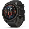 Image de Garmin Fenix 8 47 mm, AMOLED, Gris Carbone Saphir DLC Titane avec Noir/Gris Galets en Silicone