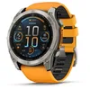Image de Garmin Fenix 8 51 mm, AMOLED, Saphir-Titan, mit Sparkorange/Graphit-Silikonband