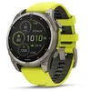 Image de Garmin Fenix Solaire en Titane Saphir avec Bande en Silicone Ampyllow/Graphite 8-47 mm