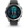 Image de Montre sport GARMIN Fenix E Multisports GPS AMOLED BT Wi-Fi 47 mm Acier inox bracelet gris