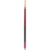 Image de Mizerak Queue de Billard en Bois Dur (2 pièces), 145 cm, Rouge