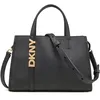 Image de DKNY Femme Avril SM Satchel Cbody Sacoche, Noir/Or, Taille Unique