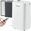 Image de Greenmigo Déshumidificateur Connecté WiFi 25L/24h,Filtre HEPA,Sèchage du Linge,Panneau de contrôle Numérique,Drainage Continu,Minuterie,Réduit la Moisissure Condensation,l'humidité(ALPHA-Q25 Pro WiFi)