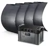 Image de ALLPOWERS 2400W Générateur Solaire S2000 Pro avec PV 100W - S2000 Pro + 4PCS SF100 PV 100W