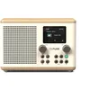 Image de Pure Classic H4 Radio de Cuisine numérique (Dab+/FM, Bluetooth, USB, AUX, minuterie de Cuisine, Alarme), Blanc Coton/Chêne