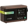 Image de Pure Classic Mini Radio Numérique Portable Dab+ et FM avec Bluetooth 5.3, Batterie 15 Heures, Écran Couleur 2,4", Sangle de Transport, Noir Café/Noyer, Compact et léger