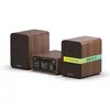 Image de Pure Mini chaîne hifi stéréo classique avec lecteur CD DAB+ et radio FM Bluetooth 5.3 USB AUX prise casque stéréo 40 W True Stereo 2 × 20 W woofers télécommande ? Café marron noyer