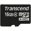 Image de Transcend 16 Go Carte mémoire microSDHC Classe 4 avec adaptateur TS16GUSDHC4