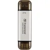 Image de Transcend ESD310S SSD Portable 2TB Haute Vitesse jusqu'à 1050 MB/s, Ultra Compact, Compatible Type-A/Type-C PS4/PS5 Testé pour USB 10Gbps, Argent - TS2TESD310S