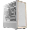Image de Antec Flux Wood White, 5 Ventilateurs PWM Inclus, Panneau Avant à Haut débit d'air avec Bois de Bouleau, Type C, radiateur de 420 mm et Support de Carte mère à Connexion arrière, jusqu'à 9