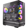 Image de Antec C7 ARGB Midi Tower Nero (Antec Constellation C7 Mid Tower Gaming Case, 1 x USB Type-C / 2 x USB 3.0, Tempered Glass Front and Side Window Panel, Vertical Airflow, 4 x Pre-Installed ARGB LED Fan