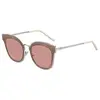 Image de Jimmy Choo femme NILE/S 2M S0J 63 Montures de lunettes, Beige (Silver Beige/Bw Brown)