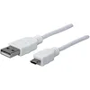 Image de Manhattan 324069 câble USB 1,8 m USB 2.0 USB A Micro-USB B Blanc