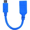 Image de Manhattan Adaptateur USB 2.0, USB 3.0 353540 - [1x USB 3.0 Femelle Type A - 1x USB-C? mâle] - 15.00 cm - Bleu Blindage Simple, Feuille de Blindage