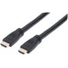 Image de Manhattan 353977 Intellinet Câble HDMI Haute Vitesse avec Canal Ethernet, 10 m, blindé CL3 certifié pour installations de Mur (Noir)