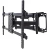 Image de Manhattan 461290 Support Mural Universel pour Grand écran inclinable et pivotant (pour écrans Plats et incurvés de 37" à 90") jusqu'à 75 kg Construction en Acier Robuste Noir