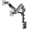 Image de Manhattan Universal Gas Spring Dual Monitorius Mount Two Gas-Spring Jointed Arms Supports Two 17-32i TVs Or Monitors iki 8kg 17.6