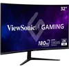 Image de ViewSonic VX3218C-2K Écran PC Gamer 32 Pouces Incurvé, Moniteur de Jeu 2K WQHD 1440p, 180 Hz, 1ms MPRT, 1500R, AMD FreeSync, HDR10, 103% sRGB, 2 x HDMI, DP