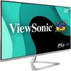 Image de ViewSonic VX3276-MHD-2 Moniteur IPS 32" Full HD, VGA, HDMI, DisplayPort, hauts-parleurs, chassis argenté sans bords