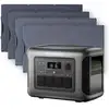 Image de ALLPOWERS 1600W Générateur Solaire R1500 LITE avec PV100W - R1500 LITE+ 4PCS SF100 PV100W