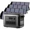 Image de ALLPOWERS 1600W Générateur Solaire R1500 LITE avec PV140W - R1500 LITE +4PCS SP029 Panneau Solaire 140W