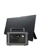 Image de ALLPOWERS R600 Station électrique portable 600W 299Wh Batterie LiFeP04 - R600-Noir + SE100 Panneau Solaire 100W