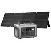 Image de ALLPOWERS R600 Station électrique portable 600W 299Wh Batterie LiFeP04 - R600-Noir + SE200 Panneau Solaire 100W