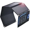 Image de 28W Panneau Solaire Pliable avec Ampèremètre Numérique, BigBlue Chargeur Solaire Portable Étanche IP44, USB-C et USB-A Ports, Sortie Totale 5V/4A, Compatible avec iPhone, Samsung Galaxy, Huawei, etc.