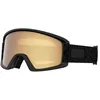 Image de Giro Dylan Lunettes de neige pour femme   Sangle en flocons noirs avec verres ambrés dorés/jaunes