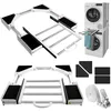 Image de Zanfqvo Kit de Superposition Lave Linge Seche Linge - Cadre Intermédiaire Universel avec Tablette Coulissante et Corde à Cliquet - Accessoires pour Lave-linge/Sèche-linge - Réglable 46-72cm