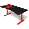 Image de Bureau Gamer Arozzi Arena Large - 160x82 cm - Bureau Gaming à Hauteur Réglable avec Rangement pour Câbles et Support Triple Écran - Tapis de Souris Lavable Intégral - Rouge