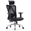 Image de SIHOO Chaise de Bureau Ergonomique, Fauteuil de Pivotant en Maille Avoir Soutien Lombaire et Accoudoir Réglable, Capacité Maximal de 150 KG,Noir