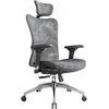 Image de SIHOO Chaise de Bureau, Siege de Bureau Ergonomique, Dossier Haut Respirant avec Doux pour la Peau en Maille Chaise Réglable 3D Accoudoir et Soutien Lombaire (Gris)