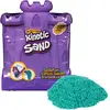 Image de Kinetic Sand, Castle Case avec 453 g de sable à modeler bleu sarcelle, bac de jeu multi-usage et conteneur de rangement, jouets sensoriels pour les enfants à partir de 3 ans, Jeu de sable