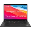 Image de Lenovo Thinkpad T14s (Gen 1) Ordinateur Portable Professionnel, 14", FHD (1920 x 1080), Intel Core i5-10210U 1,7 GHz, 16 Go DDR4, SSD NVMe 512 Go, Thunderbolt 3, HDMI, Windows 11 Pro Reconditionné 
