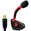 Image de KLIM Voice Microphone à Pied USB pour Ordinateur - Micro de Bureau Professionnel - Microphone de Gamer PC PS4 - Nouvelle Version - Rouge